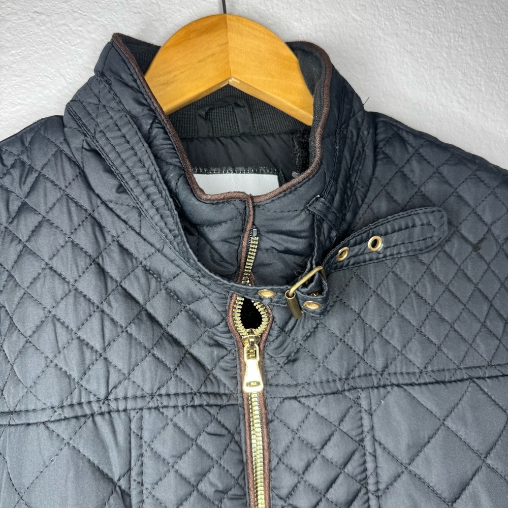 Royalty For Me Black Quilted Puffer Jacket Woman’s PL - Picture 8 of 16